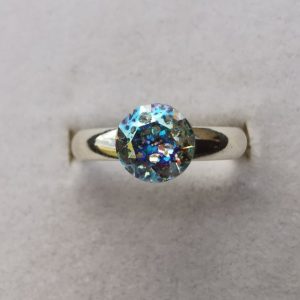 Inel reglabil Argint 925 si Swarovski Chaton