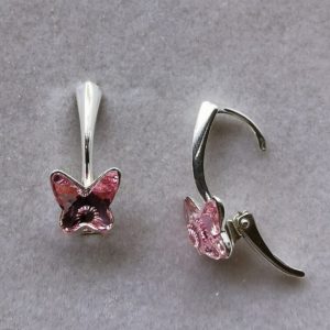Cercei Argint 925 si Swarovski Butterfly