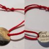 Gravura Fir matase bebe Bratara reglabila cu fir rosu de matase cu link Banut Gravat personalizat