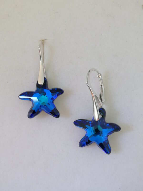 Cercei Argint 925 si Swarovski Stea de mare
