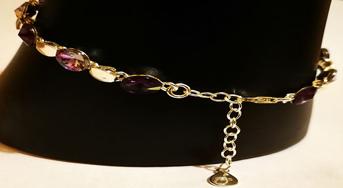 dav Bratara 13 Rivoli Swarovski de 6mm din Argint 925