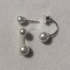 Cercei cu perle Swarovski White pearls, stil Dior