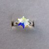 Inel reglabil Argint 925 si Swarovski Floare de colt