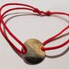 oznorWO Bratara reglabila cu fir rosu de matase cu link Banut Gravat personalizat