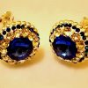44825725_2061210583943331_1077629314863726592_n Cercei tija dordura dubla din Argint 925, Ceralun si Swarovski - Blue Magic