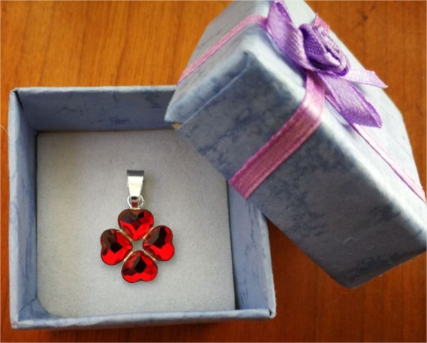 4Hearts Pandantiv din Argint 925 si Swarovski 4 Heart
