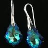 Cercei din argint 925 si Swarovski Baroque 22mm