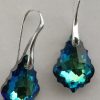 Cercei din argint 925 si Swarovski Baroque 22mm