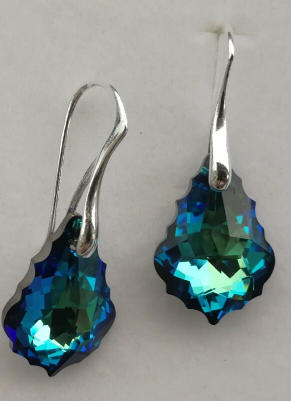 Cercei din argint 925 si Swarovski Baroque 22mm