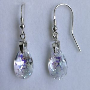 cof Cercei cu sistem de prindere din argint 925 si Swarovski Picatura