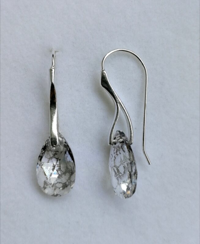 Cercei din argint 925 si Swarovski Picatura