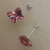 Cercei tija argint 925 si cristale Swarovski Fancy Butterfly