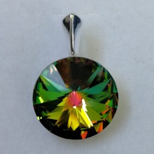 edf Pandantiv din Argint 925 si Swarovski Rivoli 14mm