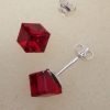 ptroz Cercei tija argint si cristale Swarovski Cube