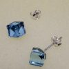 ptroz Cercei tija argint si cristale Swarovski Cube
