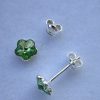 Cercei tija argint si cristale Swarovski Flower