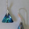 dav Cercei din argint 925 si Swarovski Triunghi