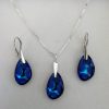 Set Argint 925 si Swarovski forma Radiolarian