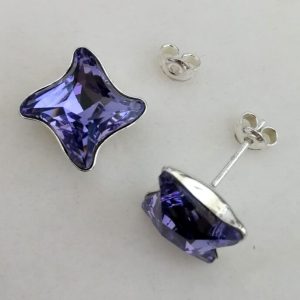 cof Cercei tija argint si cristale Swarovski Twister