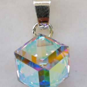 dav Pandantiv din Argint 925 si Swarovski Cube