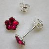 Cercei tija argint si cristale Swarovski Flower