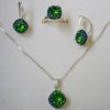 Set ceralun Romb din Argint 925 si elemente Swarovski