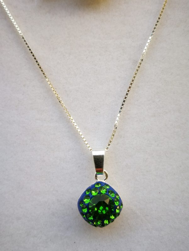 Set ceralun Romb din Argint 925 si elemente Swarovski