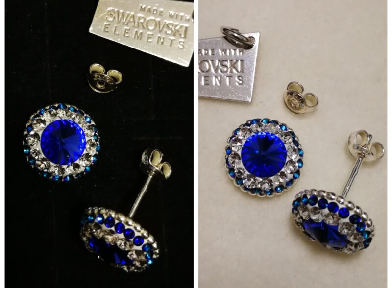IMG_20181018_200052 Cercei tija dordura dubla din Argint 925, Ceralun si Swarovski - Blue Magic