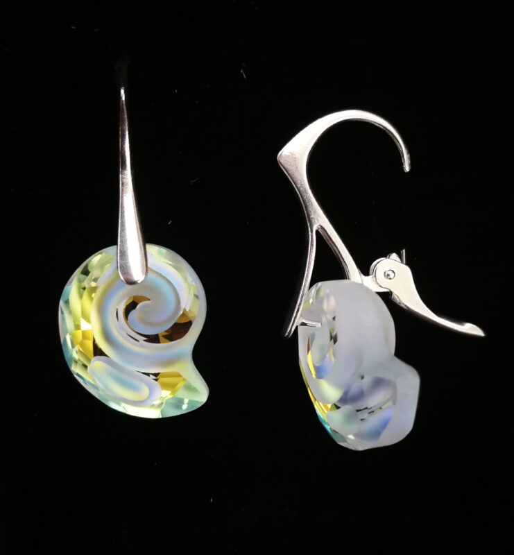 dav Cercei Argint 925 si Swarovski Sea Snail