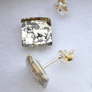 sdr_soft Cercei tija din Argint 925 si Swarovski Square