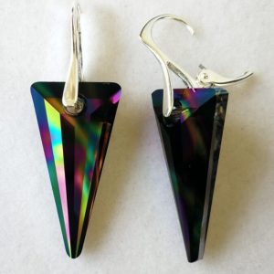 dav_soft Cercei Argint 925 si Swarovski Spike