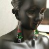 Cercei "Bradut" din Argint 925 si margelute Swarovski