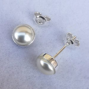 nor Cercei tija din Argint 925 si perle Swarovski Flatback