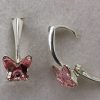 Cercei Argint 925 si Swarovski Butterfly