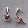 Cercei Argint 925 si Swarovski Butterfly