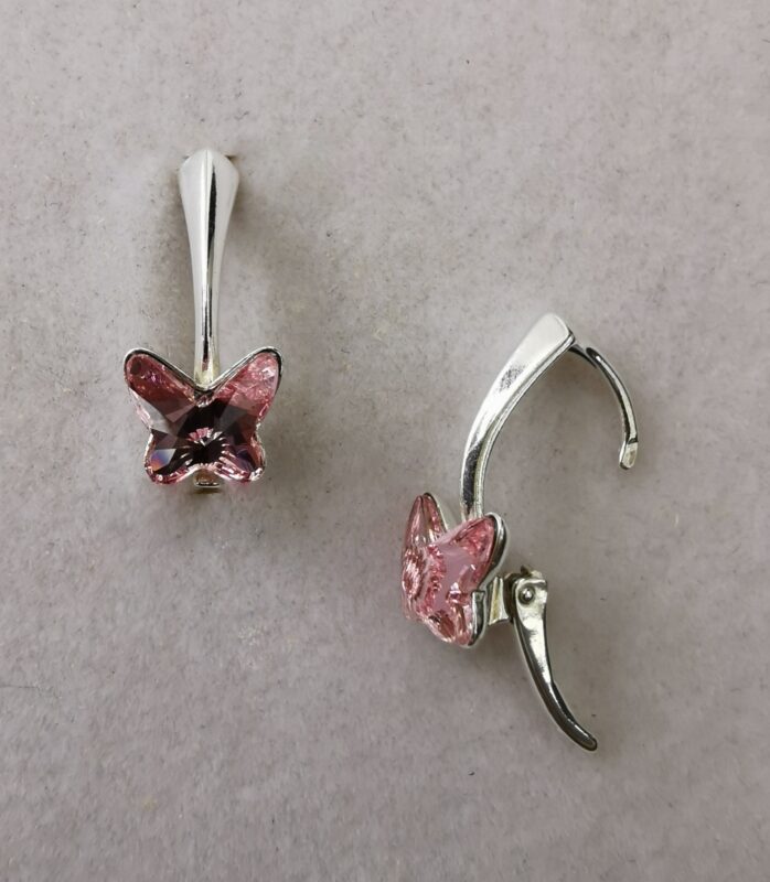 Cercei Argint 925 si Swarovski Butterfly