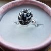 Inel reglabil Oval Argint 925, ceralun si Swarovski Navette