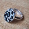 Inel reglabil Oval Argint 925, ceralun si Swarovski Navette