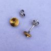 nor Cercei tija din Argint 925 si Swarovski Rivoli 6mm