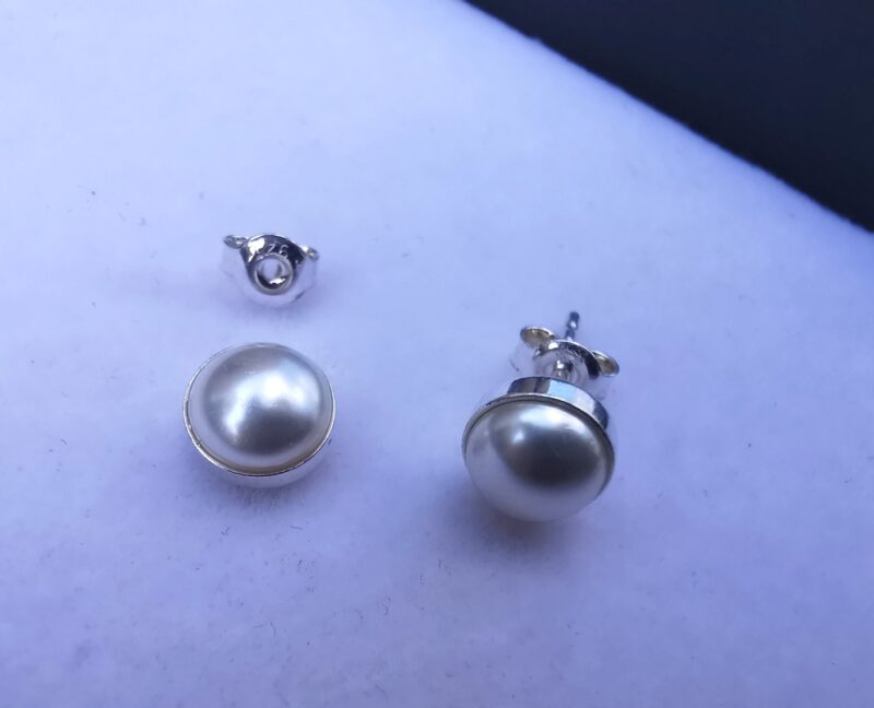 nor Cercei tija din Argint 925 si perle Swarovski Flatback