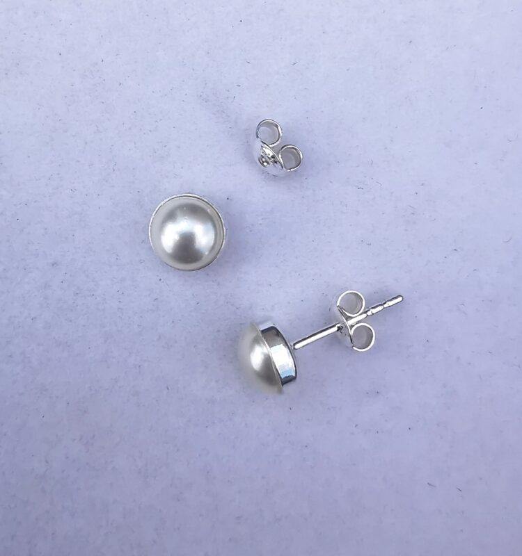 nor Cercei tija din Argint 925 si perle Swarovski Flatback