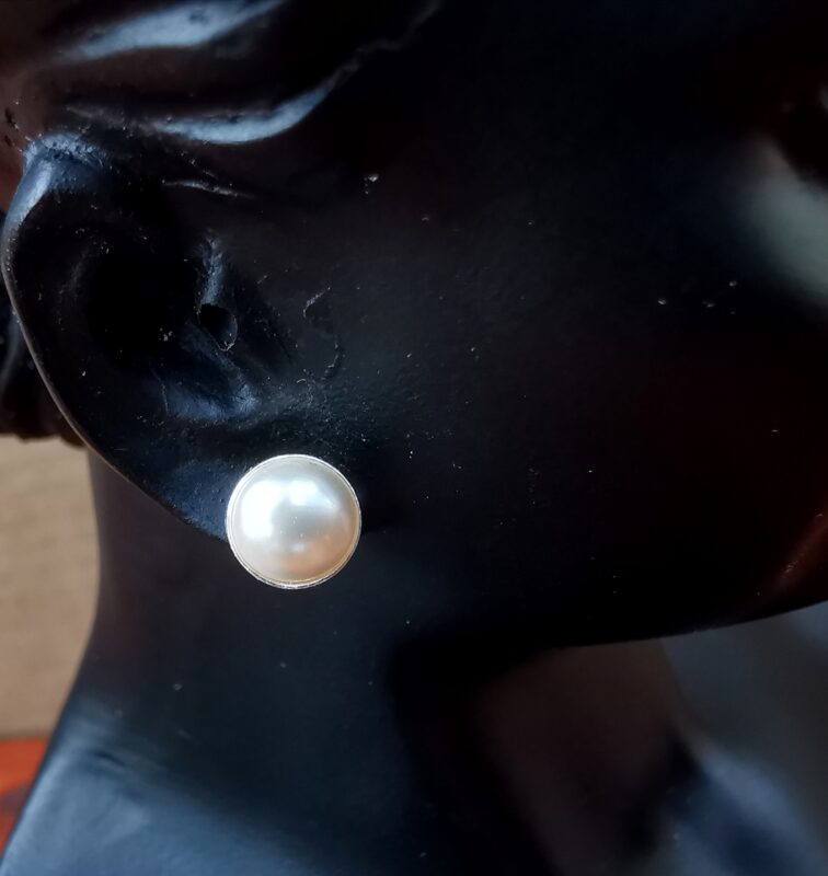 nor Cercei tija din Argint 925 si perle Swarovski Flatback