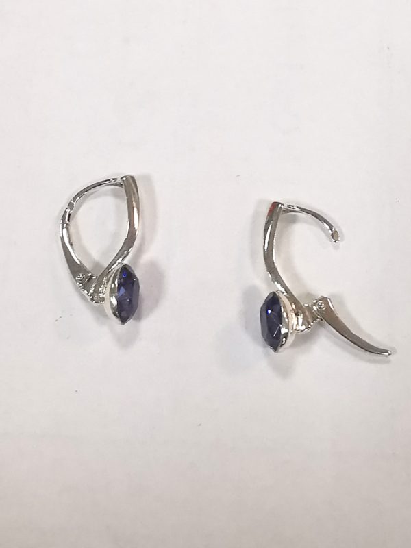 Set cercei si inel din Argint 925 si Swarovski Elements Fancy Oval