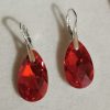 Cercei Argint 925 si Swarovski Picatura 22mm