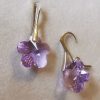 nor Cercei tortite inchise Argint 925 si Swarovski Flower