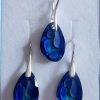 Set Argint 925 si Swarovski forma Radiolarian