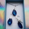 Set Argint 925 si Swarovski forma Radiolarian