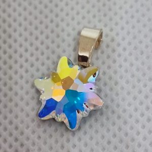 IMG_20231107_210004 Pandantiv din Argint 925 si Swarovski Floare de colt